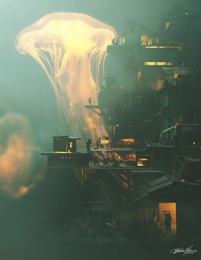 The Glow  Walker - a Digital Art Artowrk by Yusuke Nakamae